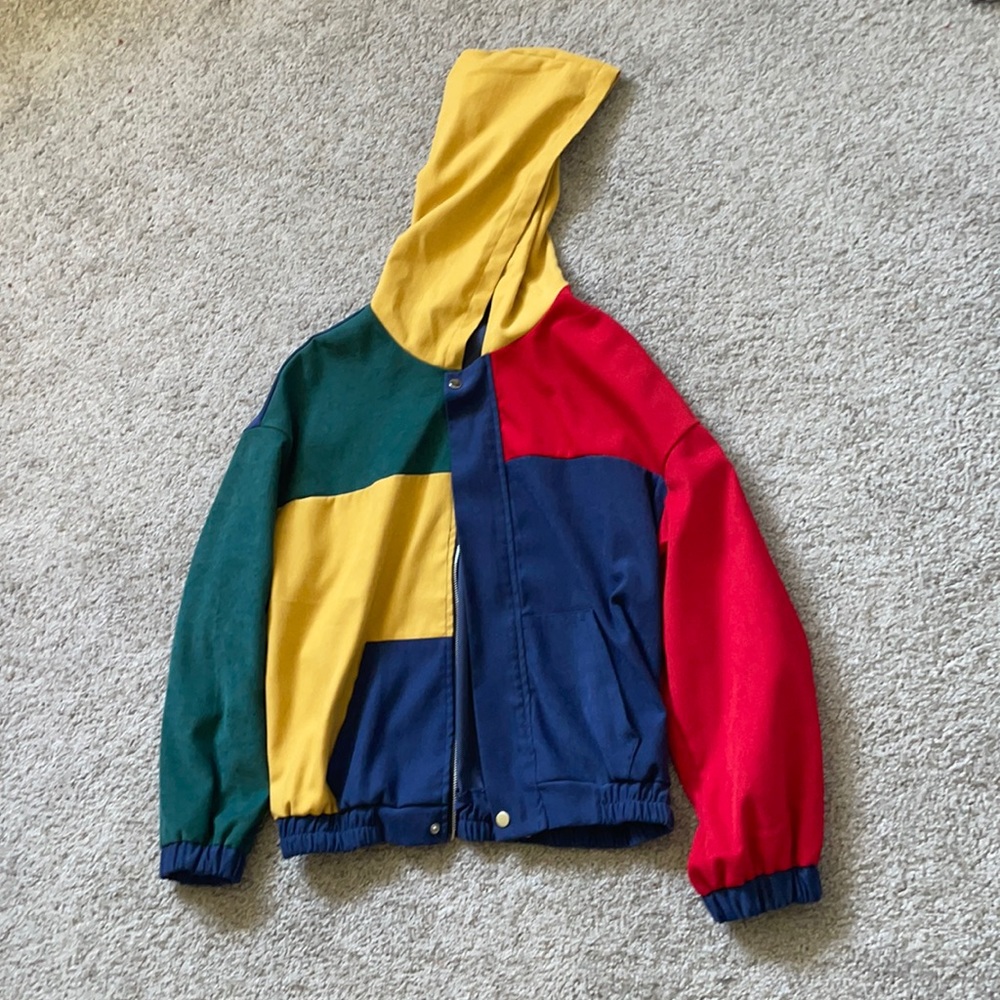 Size Large Romwe Color Block Hoodie